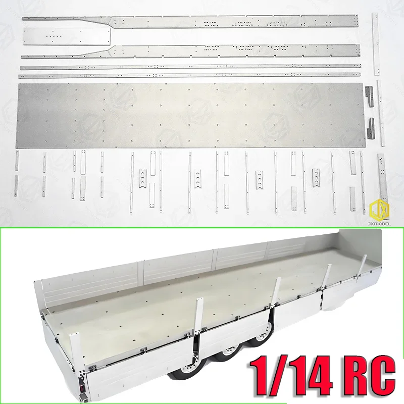 RC Truck JXMODEL Metal Simulation Model Half Hanging Fence Board KIT for 1:14th Scale Tamiya SCANIA 770S R620 VOLVO Arocs Car