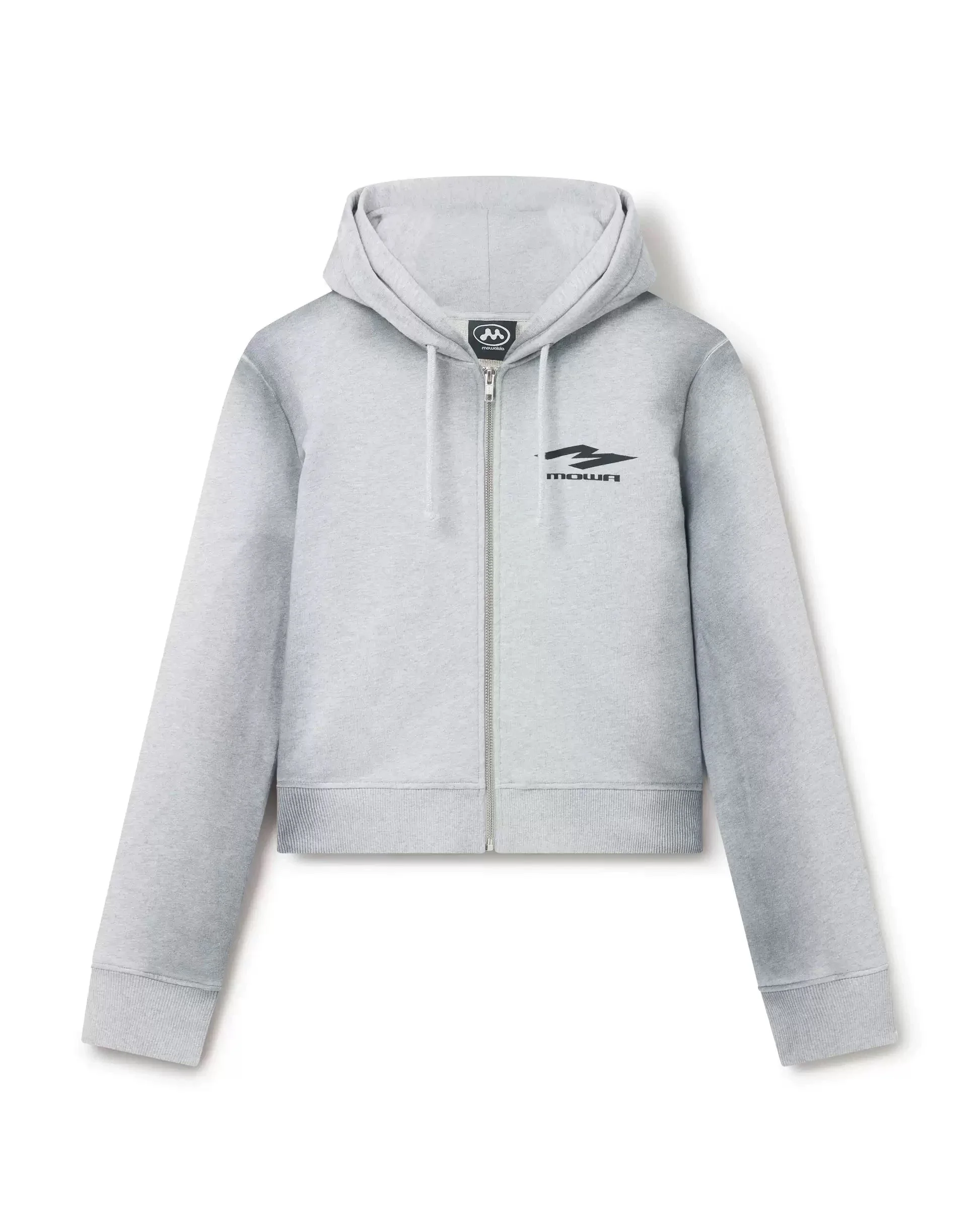 Mowalola Double Hoodie Zipper Vintage Style Men's Long Sleeve Sweatshirt Breathable Windproof Warm Short Coat Casual Wear