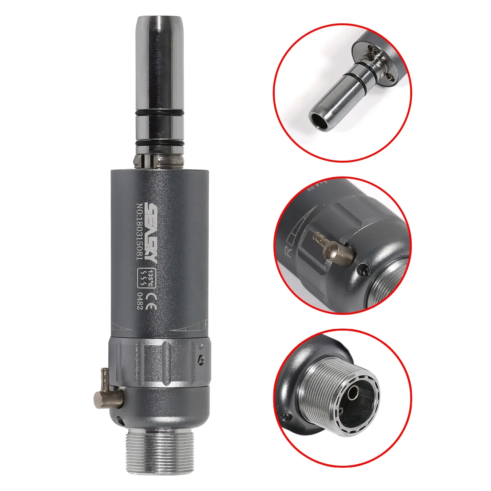 Hot Sale! Den tal 2 Holes Low Speed Air Motor Handpiece E-type fit N-S-K Contra angle P4