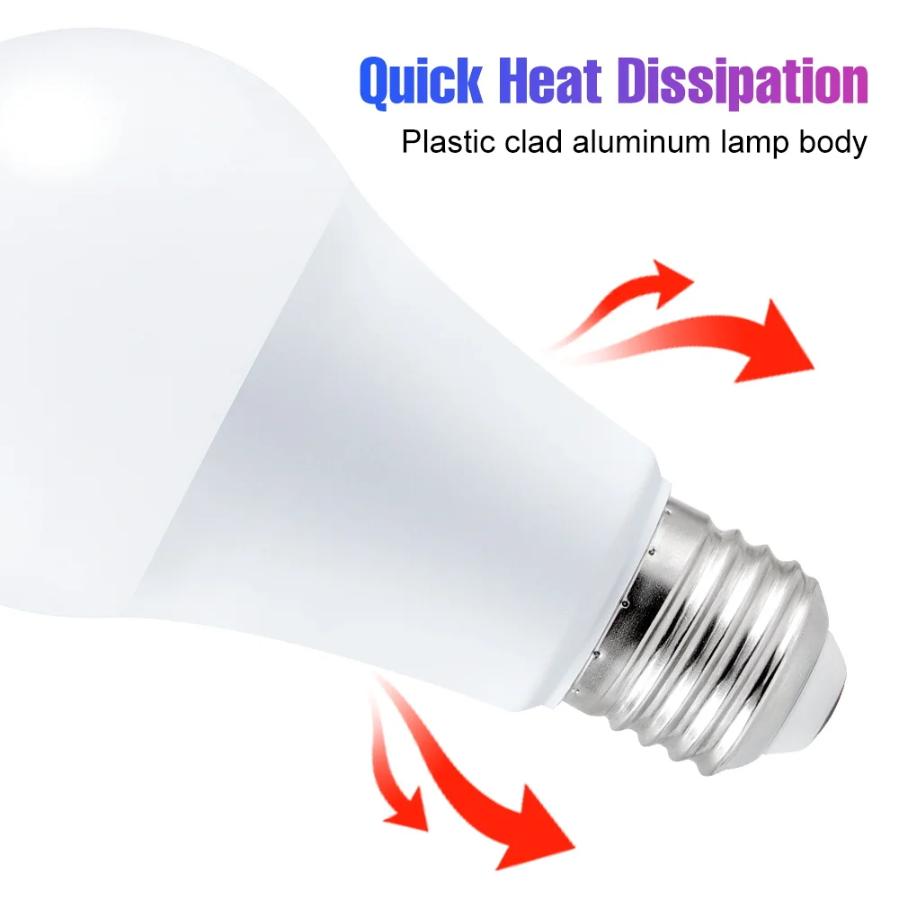 25W LED RGB Light Bulb E27 Lamp 16 Colours Remote Control Dimmable Chandelier Bulbs 220V Atmosphere Lighting For Home Party 110V