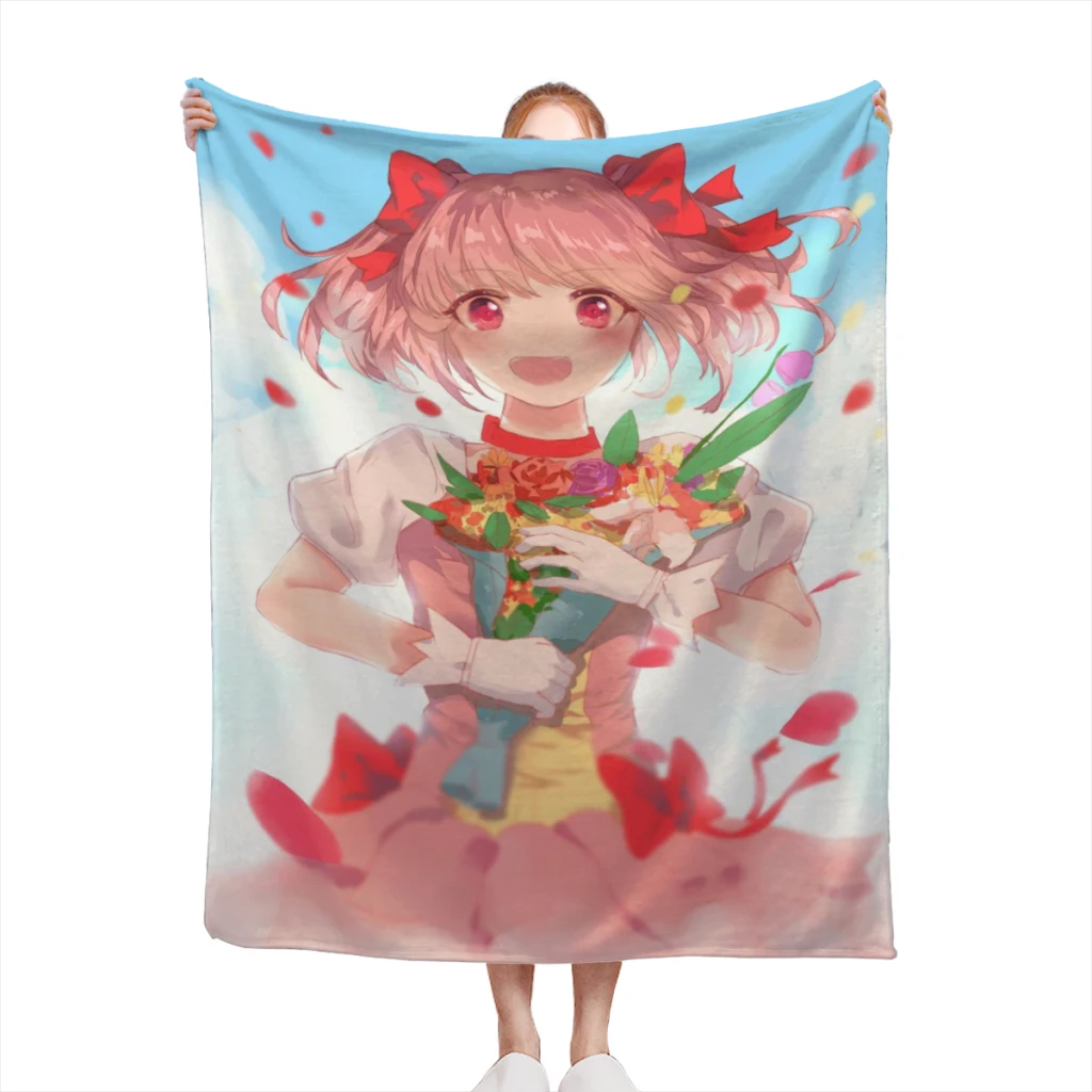 Puella Magi Madoka Magica Medium Blanket Fluffy Soft Bedroom Decor Sofa Blankets Comforter Home and Decoration