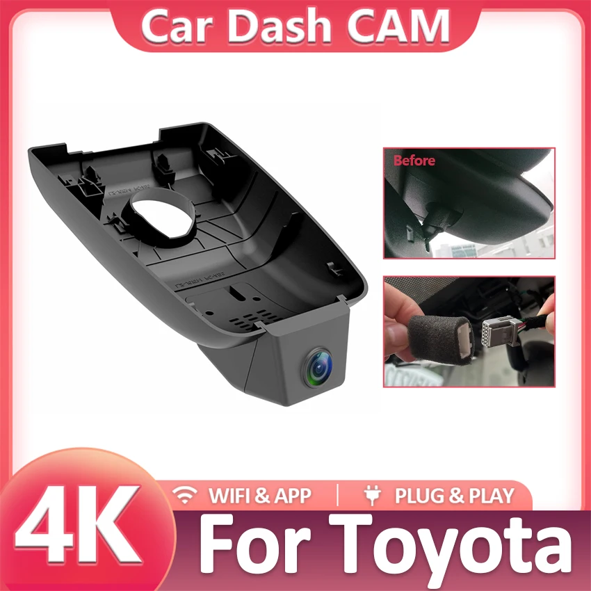 

Dash Cam for Toyota Highlander XU70 XU50 2025 2024 2023 2022 2021 2020 2019 2018 2017, 4K DVR Recorder Dashcam Car Accessories
