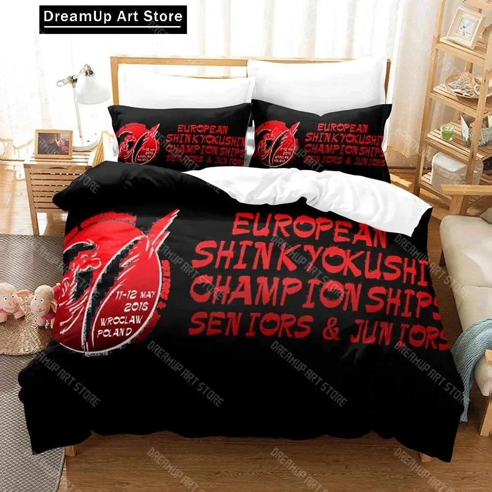 

3D Print Kyokushin Karate Bedding Set Boys Girls Twin Queen Size Duvet Cover Pillowcase Bed Kids Adult Home Textileextile