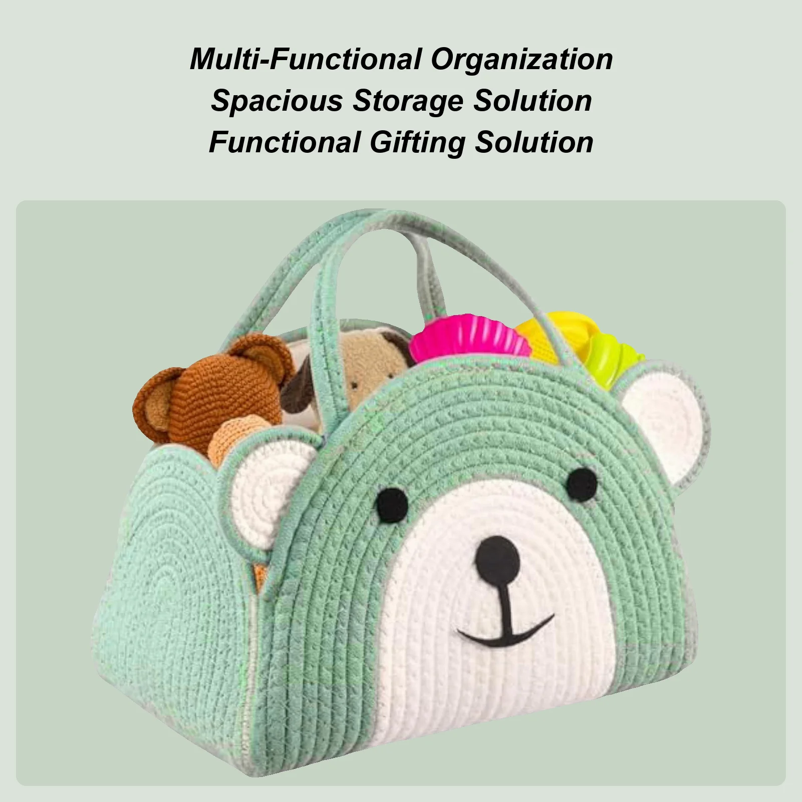 

Diaper Organizer Basket Spacious Nursery Hamper Portable Diaper Organizer For Girls Boys Kids Party Travel Road Trips Daycare