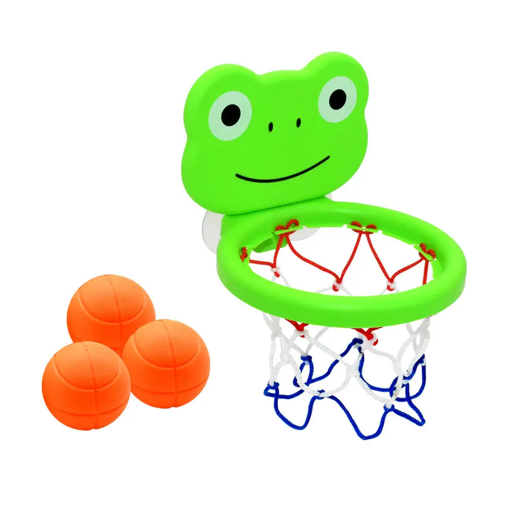 1Set Suction Cup Basketball Rack Kids Bath Shower Plaything Bathtub Basketball Hoop for Developing Grasping Finger Flexibility