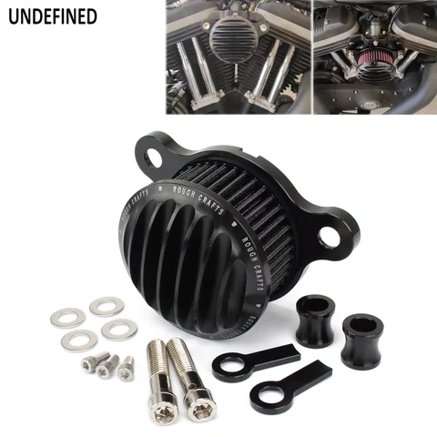 Harley Sportster XL883 XL1200C 48 72 Forty Eight Seventy Two 91-2022 용 오토바이 에어 필터 클리너 흡기 필터 시스템 키트