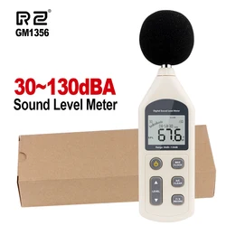 Misuratore di livello sonoro digitale RZ strumento di misurazione del rumore 30-130dB livello sonoro sonometro automatico Decibel