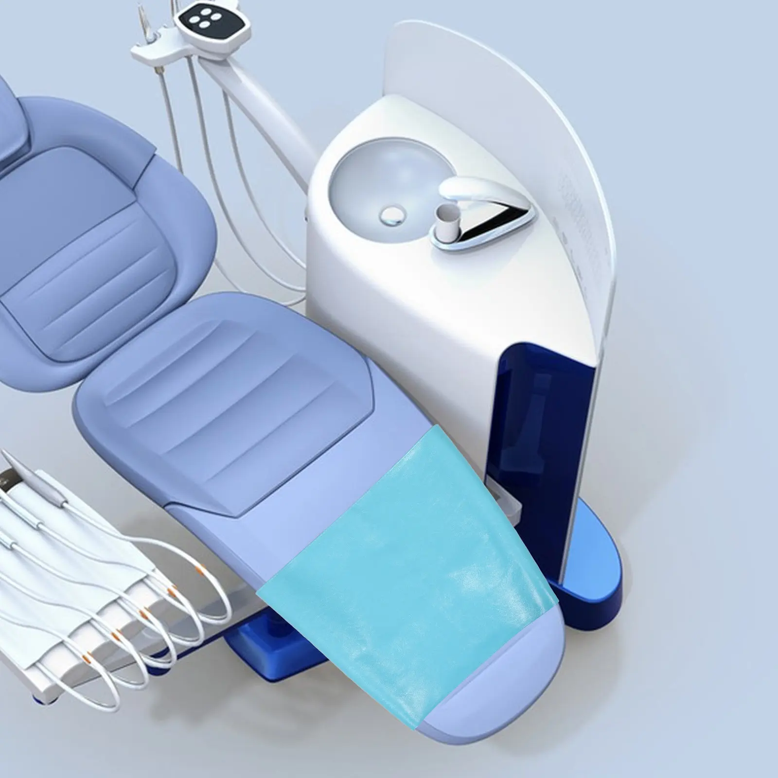 

Эластичный водонепроницаемый защитный чехол для подножки стоматологического кресла, небесно-голубой, моющийся, многоразовый, для клиник, коврик-подушка для ног, защита от пыли