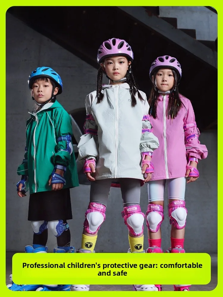 michael-children's-roller-skate-helmet-protective-gear-profional-set-skateboard-riding-balance-car-boys-girls-knee-pads