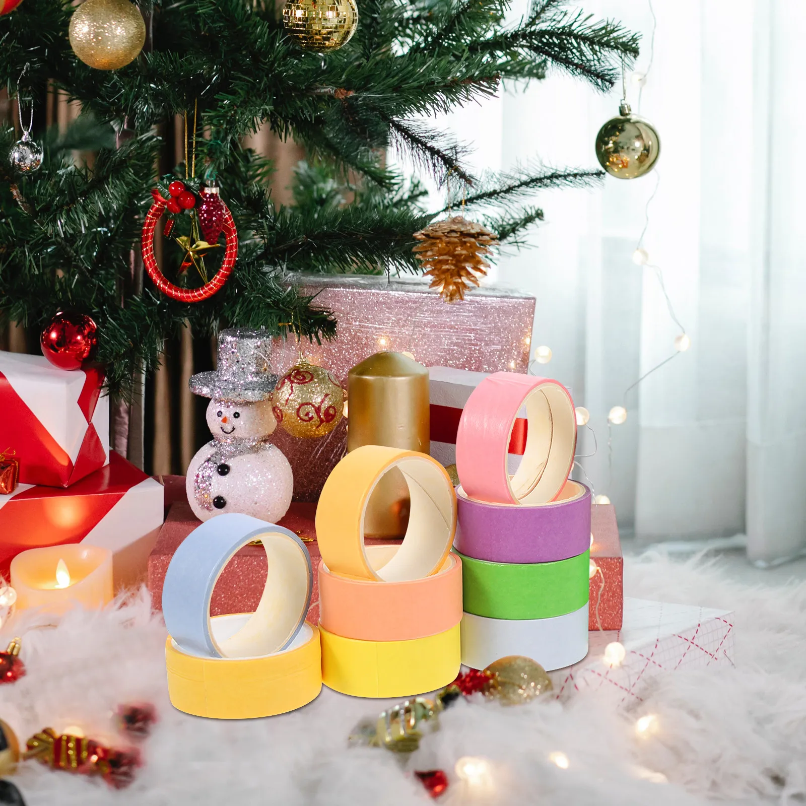 

Набор из 24 рулонов декоративной клейкой ленты васи с простым сетчатым узором для дневников, блокнотов, фотоальбомов, подарков