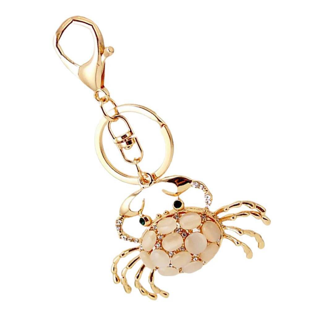 

Crab Keychain Alloy Cute Animal Key Ring Key Pendant Pendant Decor Durable Gift Novelty Charm Keychains Accessories