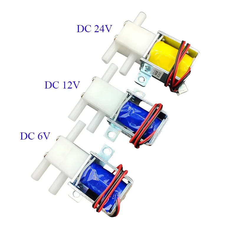2-Position 3-Way Electric Solenoid Valve DC 6V-24V N/C NO Water Air Flow Control for Coffee Maker And Water Purifier