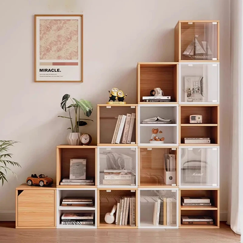 Multifunction Bookcases Simple Modern Creative Book Shelf Nordic Aesthetic Design Book Shelves Household Living Room Study Shelf