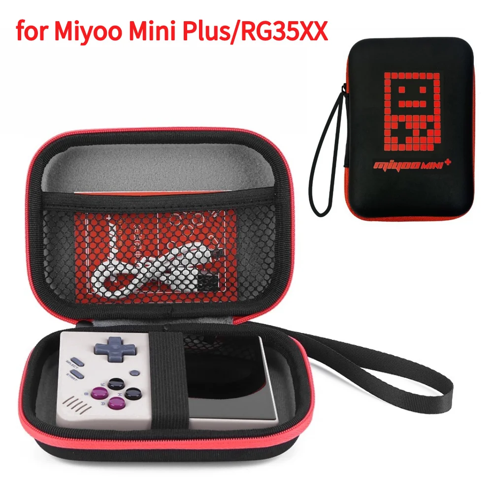 

EVA Carrying Case Waterproof Multifunctional Travel Carry Bags Wear-resistant Shockproof for Miyoo Mini Plus for ANBERNIC RG35XX