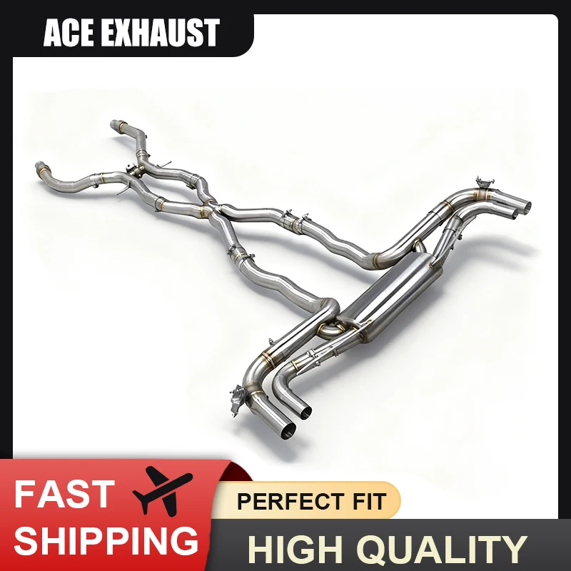 

Выхлопная труба клапана ACE для Mercedes Benz GLE63 GLE63S AMG W167 4.0T Valvetronic, выхлопная труба Catback с глушителем дистанционного управления