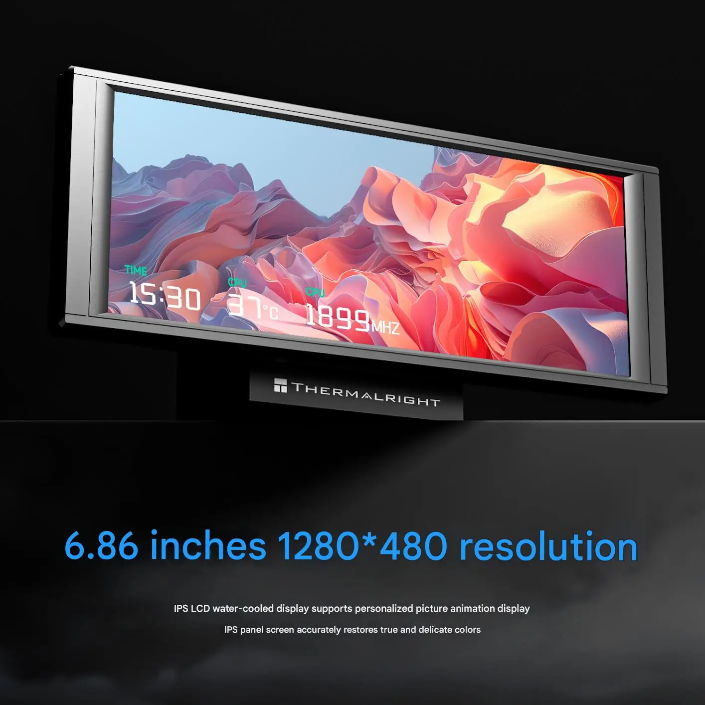 مبرد مياه Thermalright TROFEO VISION 360 ARGB الكل في واحد بشاشة LCD مقاس 360 مم و6.86 بوصة ورأس تبريد مغناطيسي AM4 AM5 LGA 1851 1700