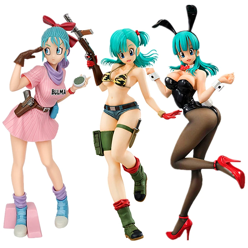 Dragon Ball Girls Series Ranki, Bulma, Bulma, Bidili, Kiki Model Ornaments, Beautiful Girl Figures, Collectible Toys