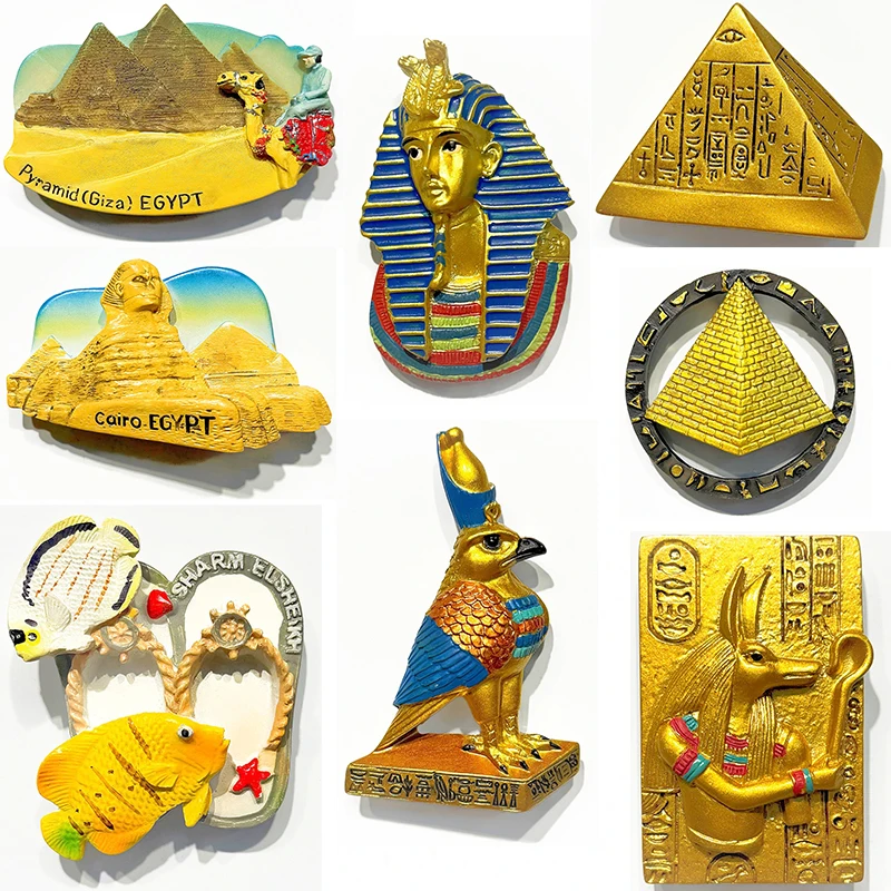 

Egypt Fridge Magnets Africa Travel Souvenir Red Sea Sharm El Sheikh Refrigerator Sticker Home Decor Gifts