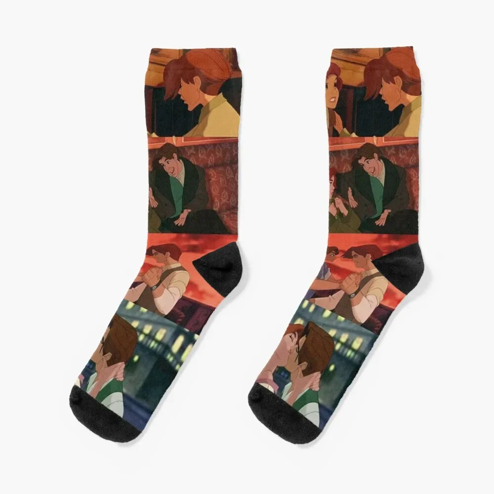 Anastasia Romanov - The lost princess Canvas Socks New year's football snow new year Boy Socks Women's