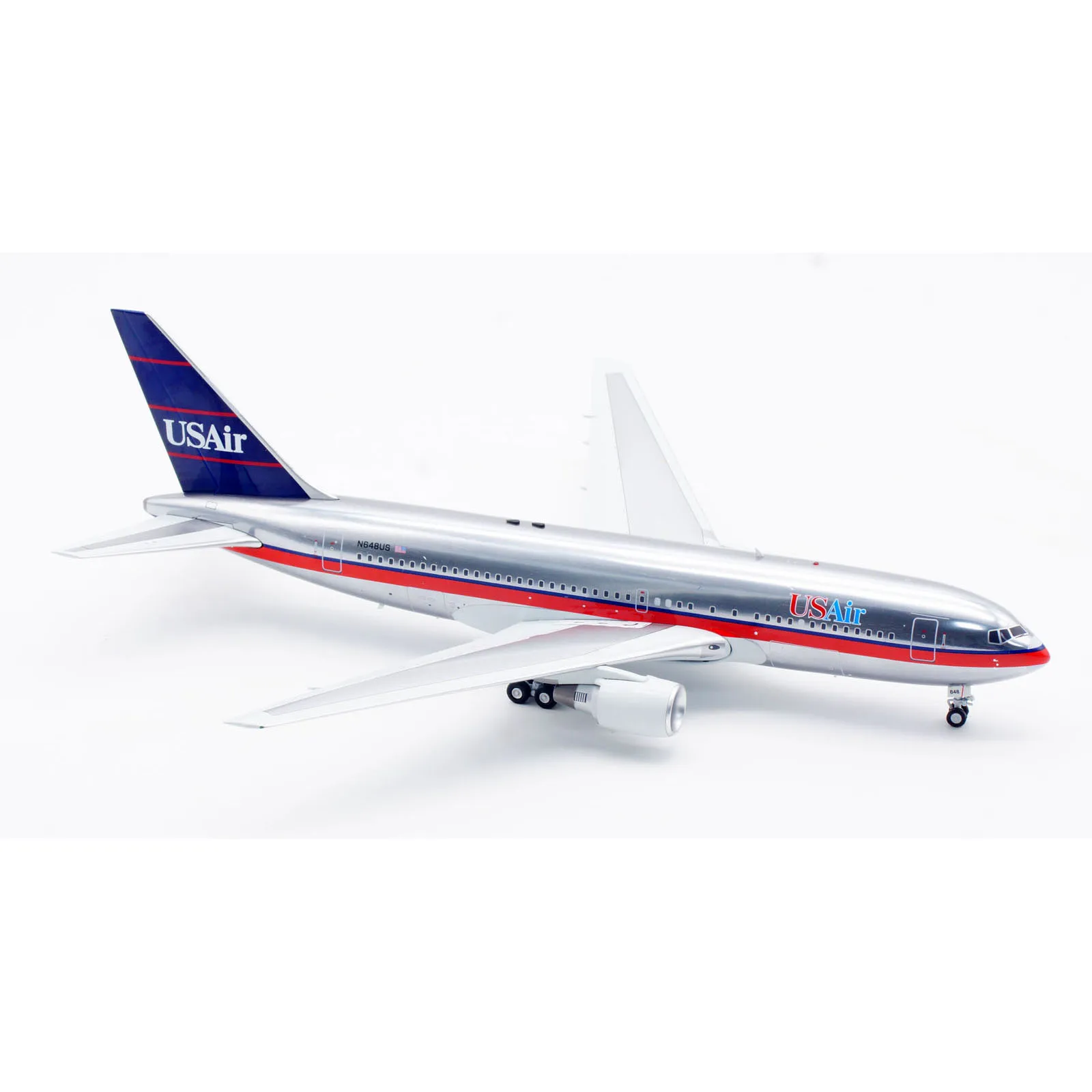 Cadeau d'avion à collectionner d'alliage B-762-1123P B-modèles 1:200 USAir Boeing B767-200ER modèle moulé sous pression de jet d'avion N648US avec le support