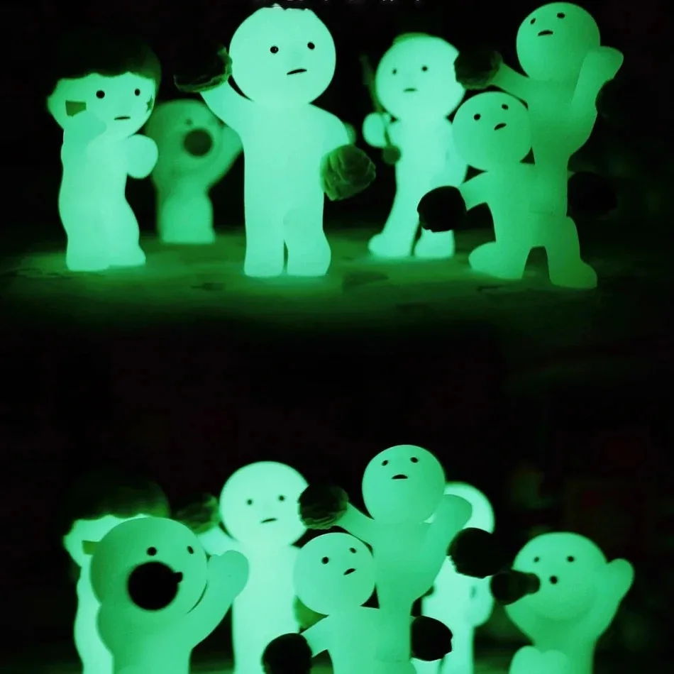 Cute Night Light Blind Box Corner Jun Toys Mystery Boxes Cute Mobile Phone Pendant Car Office Decoration Kid Gift