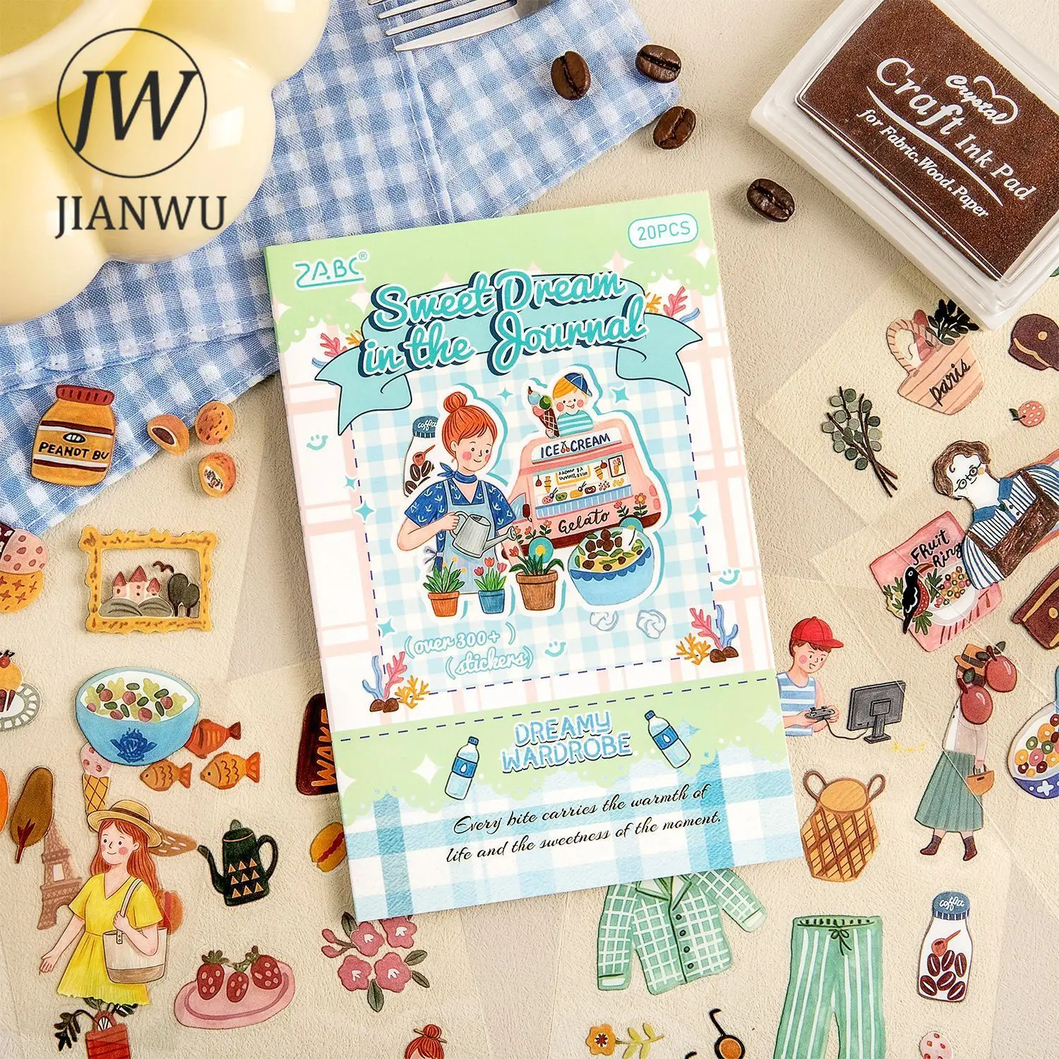 

Серия JIANWU Sweet Dream Notes: Креативная книга наклеек из ПЭТ-материала с милыми персонажами животных и пейзажами для дневников и творчества