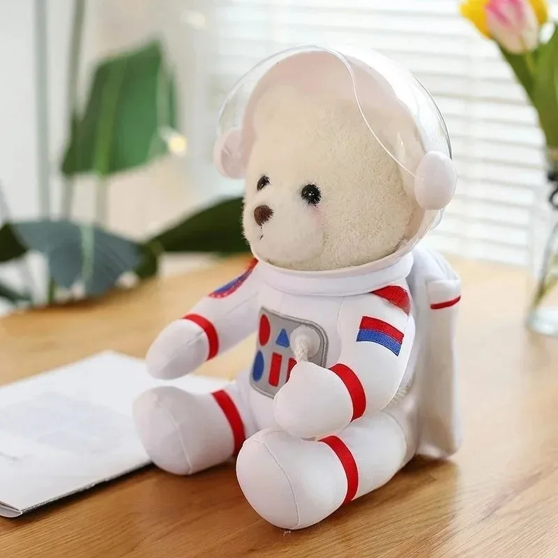 Oso de peluche espacial de 30CM, juguetes de peluche de astronauta, mochila, caja de regalo, decoración, bolso escolar para niños, muñeca, decoración del hogar, regalos de navidad
