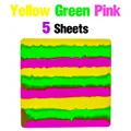 Yellow Green Pink
