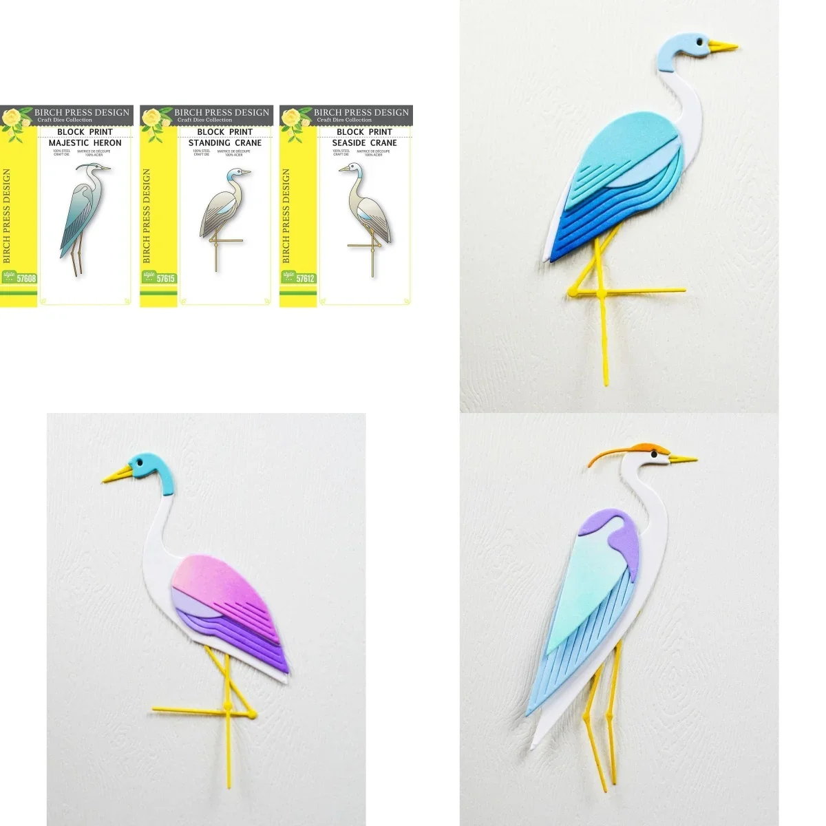 

Majestic Heron Print Seaside Crane Block 2025 July Metal Cutting Dies for DIY Make Card Scrapbook Embossed Paper Album Craft