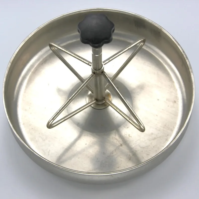 Stainless Steel Animal Feeder, Zizhu Farm Thickened Round Design Durable 304 Stainless Steel Feeder