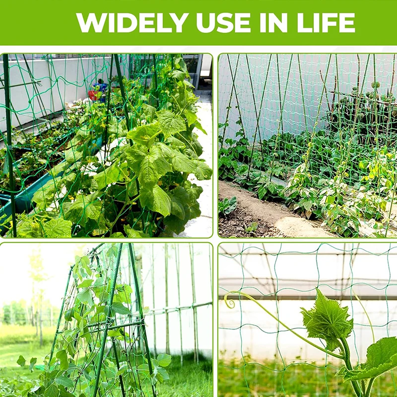شبكة تسلق النباتات تعريشة نباتية من النايلون عالية الجودة لتسلق كرمة الحديقة والخضروات واللوف الصباح والمجد والزهور المتزايدة #6