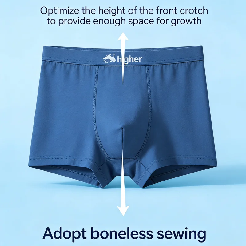 Boys Cotton Underwear Ocean Astronaut Non-Fading Breathable Sweat-Absorbing Children Clothing Flat Corner Lively Trendy Style