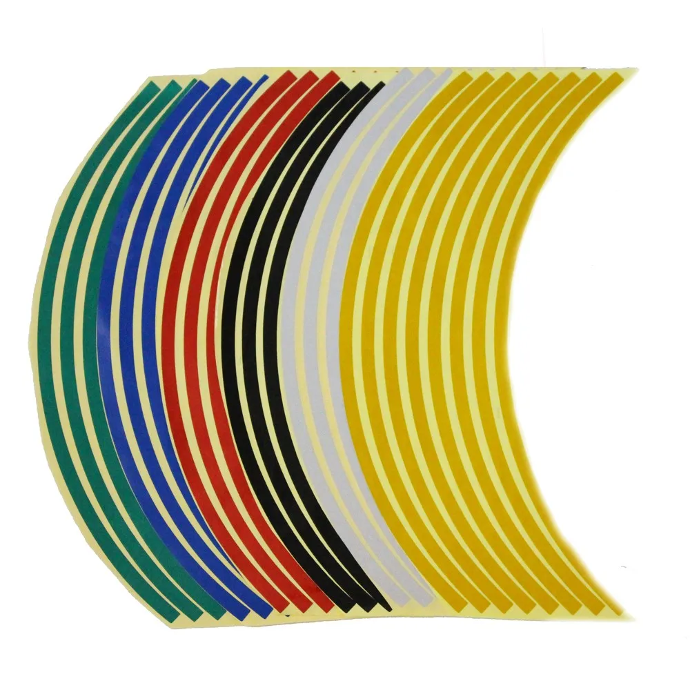 16 PCS Universal Motorcycle Wheel Reflective Sticker Bicycle Decal for YAMAHA R6S USA BT1100 Bulldog XJR400 1300 RACER 400R