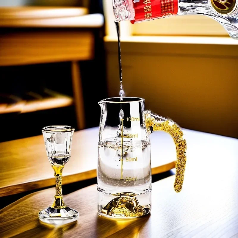 Chinese wine cup crystal glass Baijiu cup set small wine glass