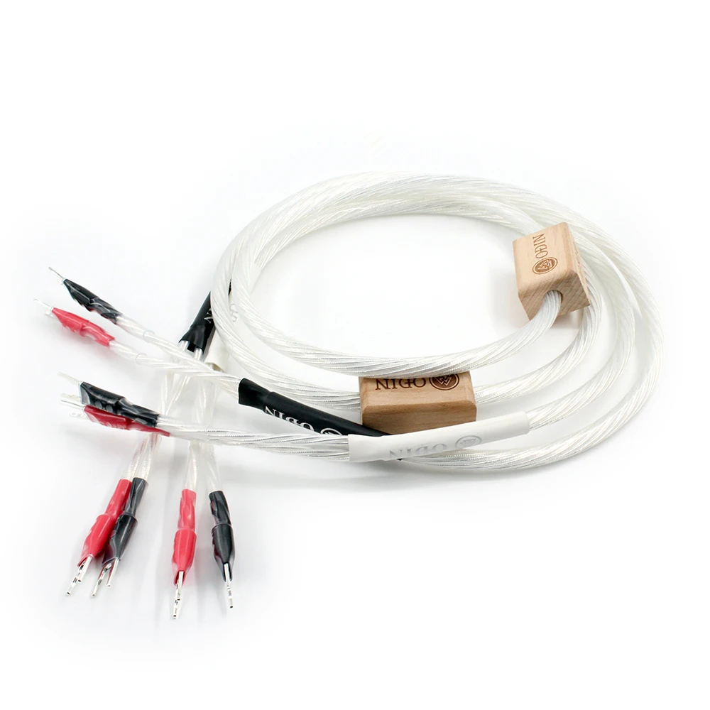 High Quality Nordost ODIN 2 Speaker cable Biwire speaker 2 to 4  Y Spade Plug hifi speaker 100% brand new