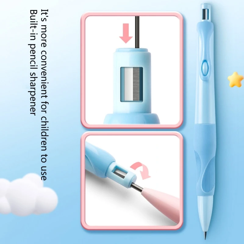 Portaminas 2 mm con recambios para escribir, dibujar, dibujar y dibujar