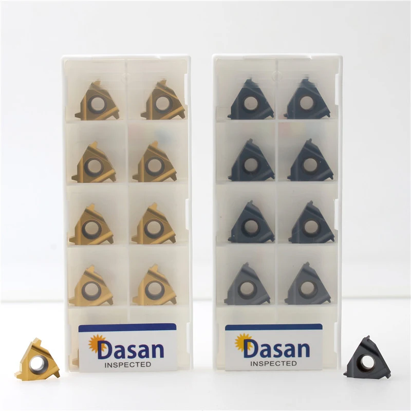 10 Chiếc 16ER 16IR 1.5TR 2TR 2.5TR 3TR Carbide Dạng OriginalThread Biến Lưỡi Dao Tiện Bằng Máy CNC Dụng Cụ