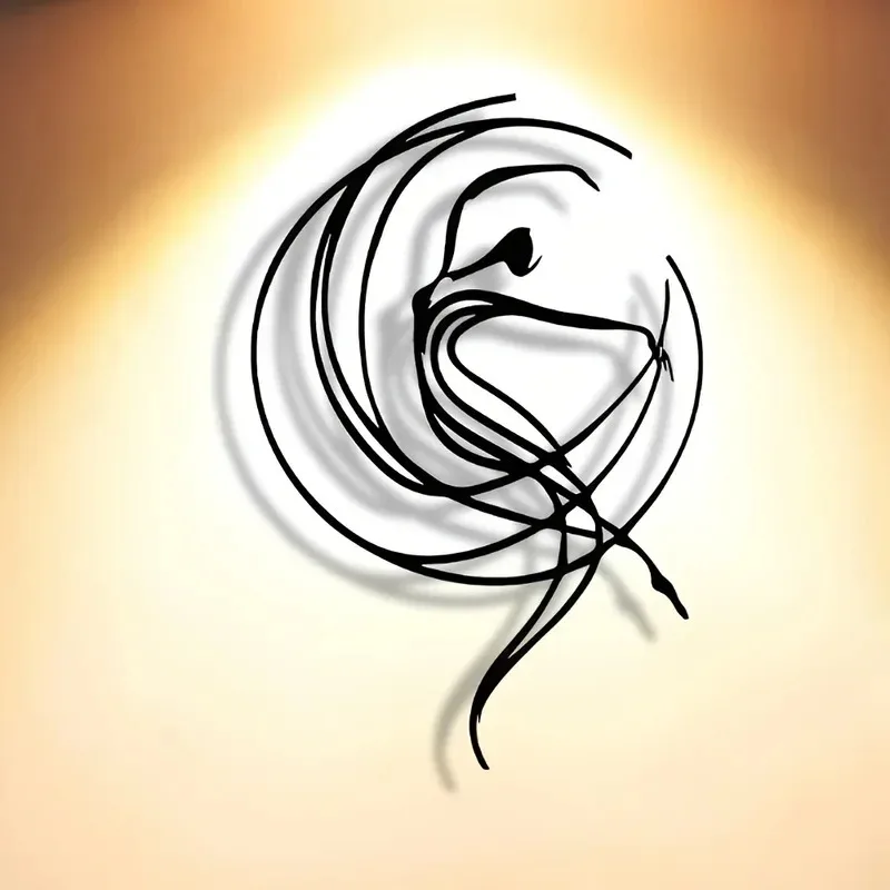 Elegant Minimalist Dancer Metal Wall Art – Modern Craft Plaque Decor for Home, Office, Living Room, Patio, Cafe, Ballroom