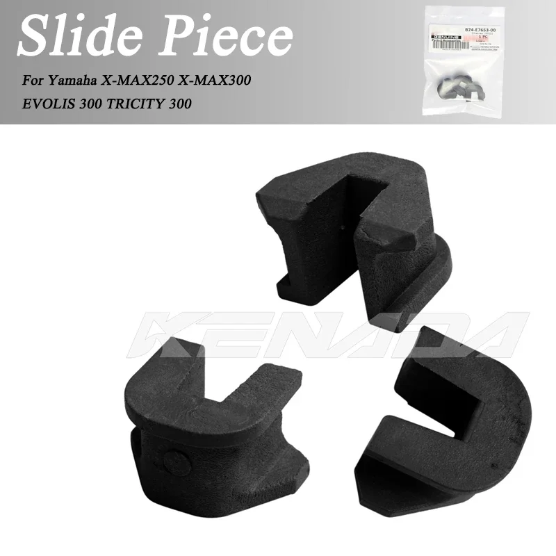 

3pcs For Yamaha X-MAX250 300 EVOLISTRI CITY 300 Pulley Slide Piece U Clip