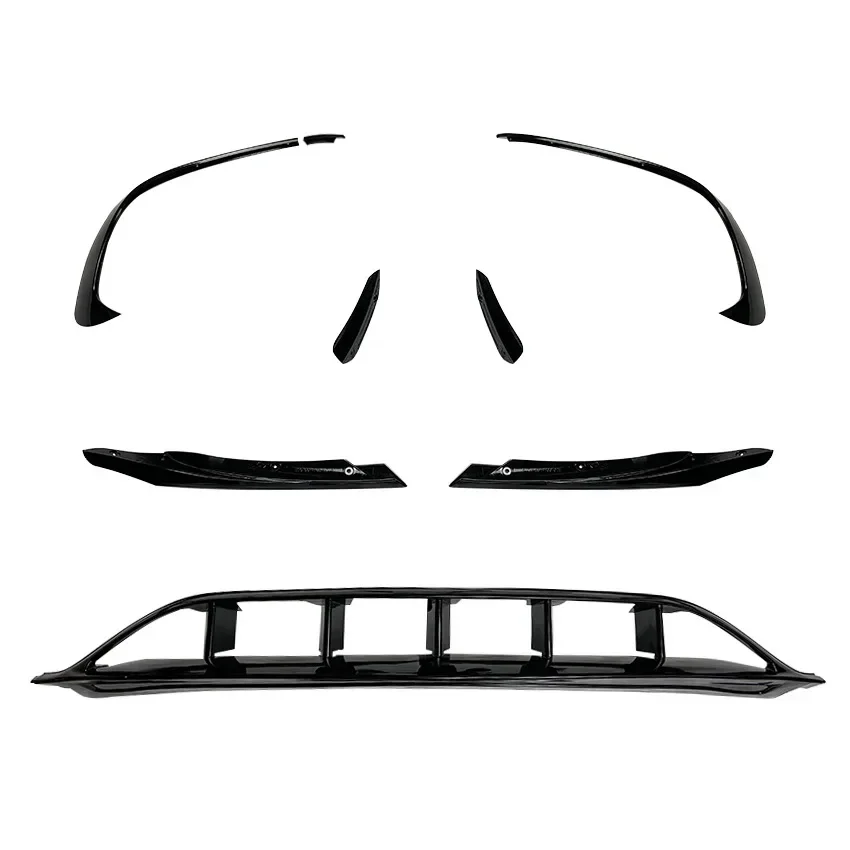 For Benz A-class W176 A200 A250 A45 AMG Hatchback Sport 2016-2018 Front Bumper Lip Spoiler Splitters Canards Vents Auto Parts