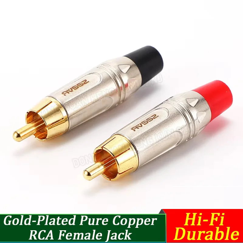 

Gold-Plated Pure Copper RCA Female Jack AV Audio Video Extension Adapter Connector Hi-Fi Durable