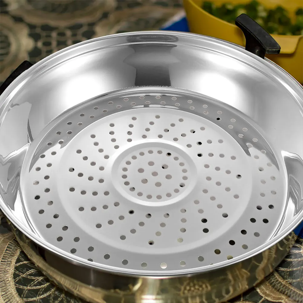 

Stainless Steel Steaming Tray Rack 33cm Vegetable Steamer Basket for Cooking Pot Food Steam Insert Kitchen Tool