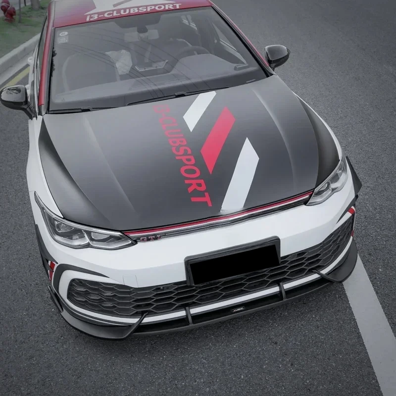 Without Punching Car Modification ABS Front Skirt Spoiler Exterior Parts Body Kits for Volkswagen Golf 8 MK8 GTI Rline 2021 2022