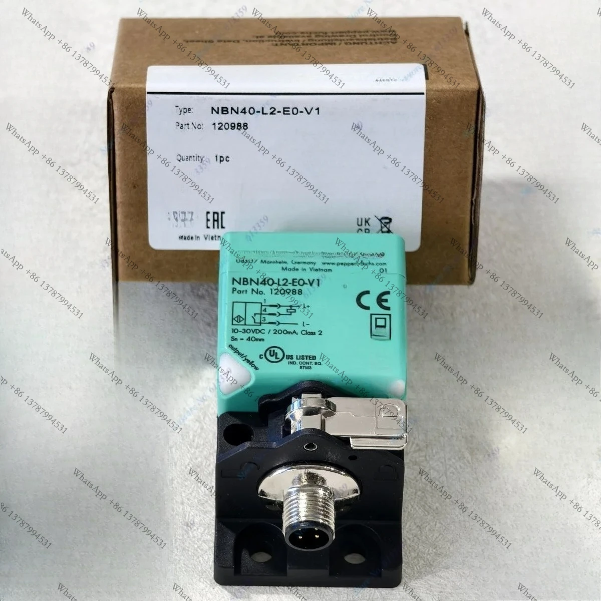 NBN40-L2-E0-V1 or  NBN40-L2-E2-V1  New High-Quality P+F Proximity Switch Sensor