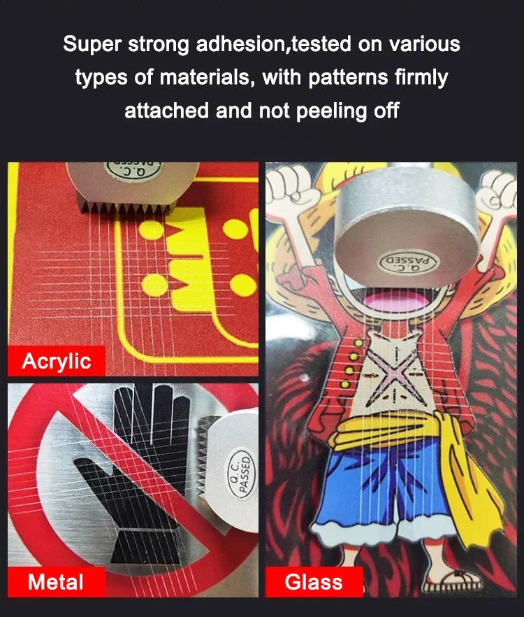 Liquido di rivestimento UV per inchiostro UV Soluzione di pretrattamento UV per stampante flatbed UV per vetro Legno Metallo Acrilico Pelle Ceramica PVC