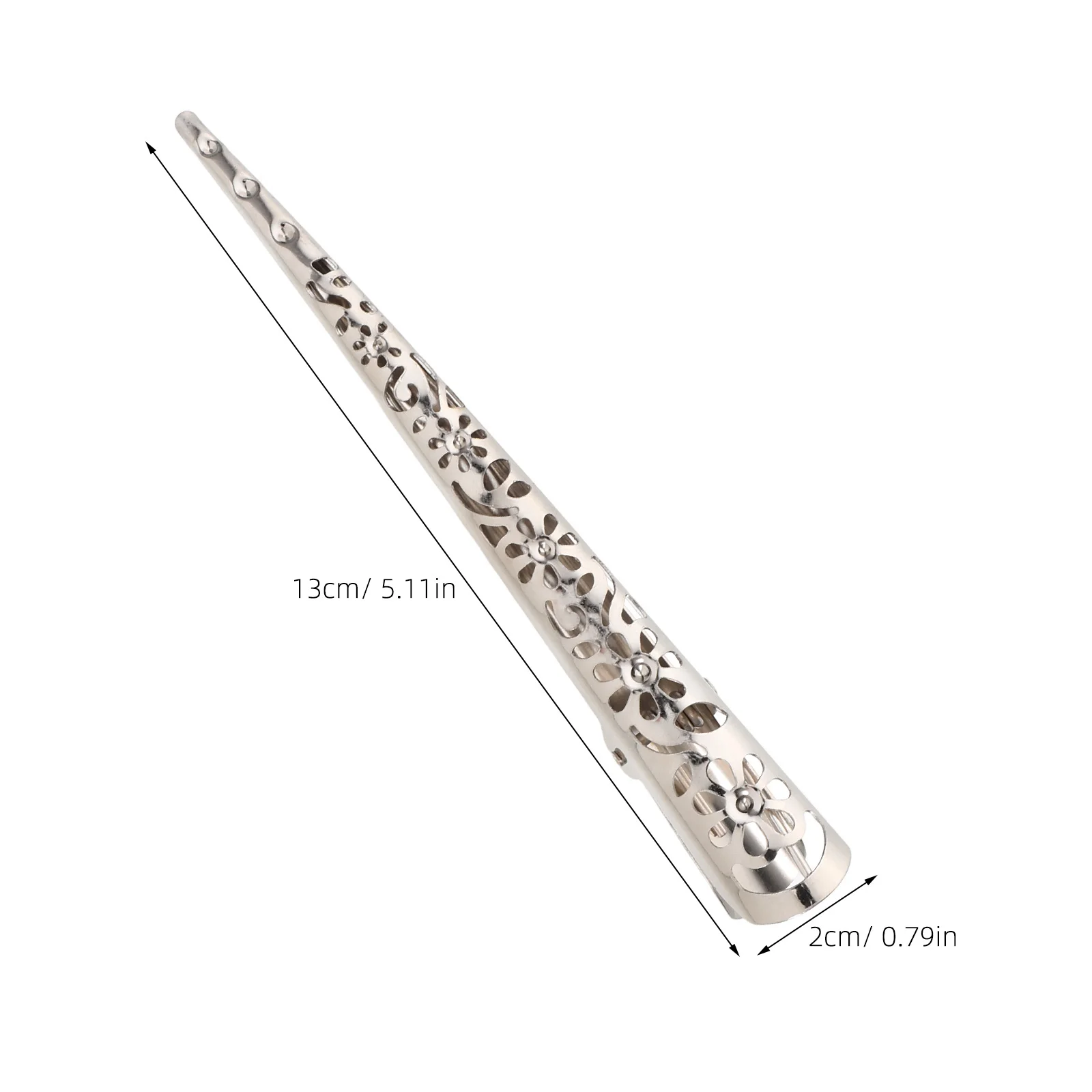 4 قطع مشبك شعر معدني فضي متين للنساء مع تصميم جميل ورقيق وإكسسوارات أنيقة ومشبك شعر مجوف #4