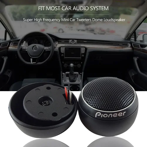 Imagen 2 del producto 1 par de altavoces estéreo para coche de 300W, tweeters de música para coche, cajas de altavoces de película de seda para Audio de coche, altavoz Tweeter modificado de tono alto