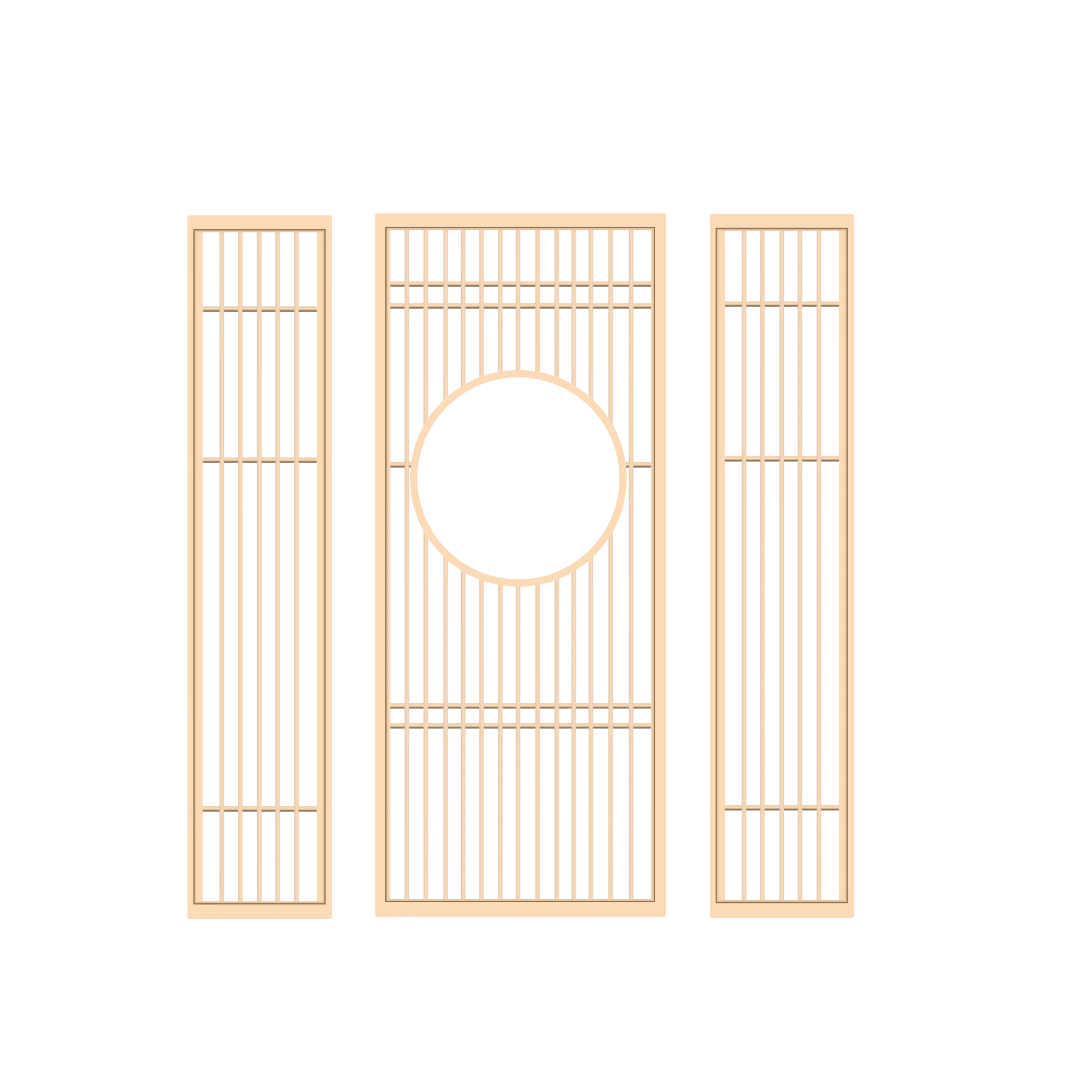 

New Chinese partition screen solid wood lattice hollow entrance blocking living room Japanese sliding door