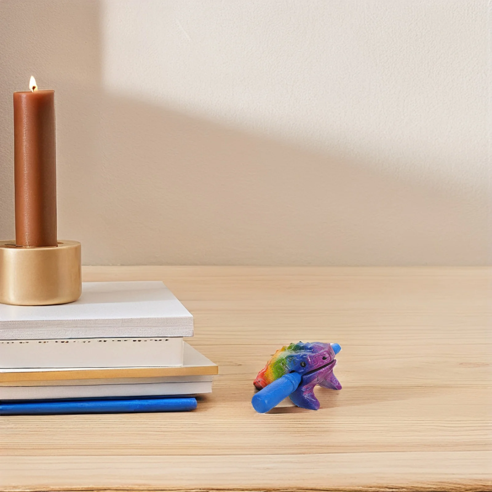 

Craft Wooden Lucky Frog Musical Instrument Multifunctional for Music Education Performances Fun Interactive Croaking Sound Maker