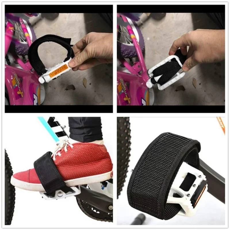 Bicycle Pedal Belt Nylon Bike Toe Clip Strap Belt Adhesivel Pedal Tape Fixed Gear Bike Cycling Fixie Cover